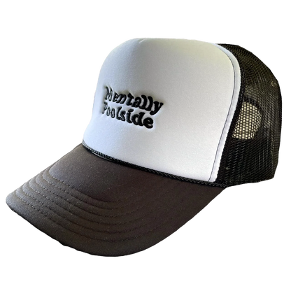 Mentally Poolside Trucker Hat - White